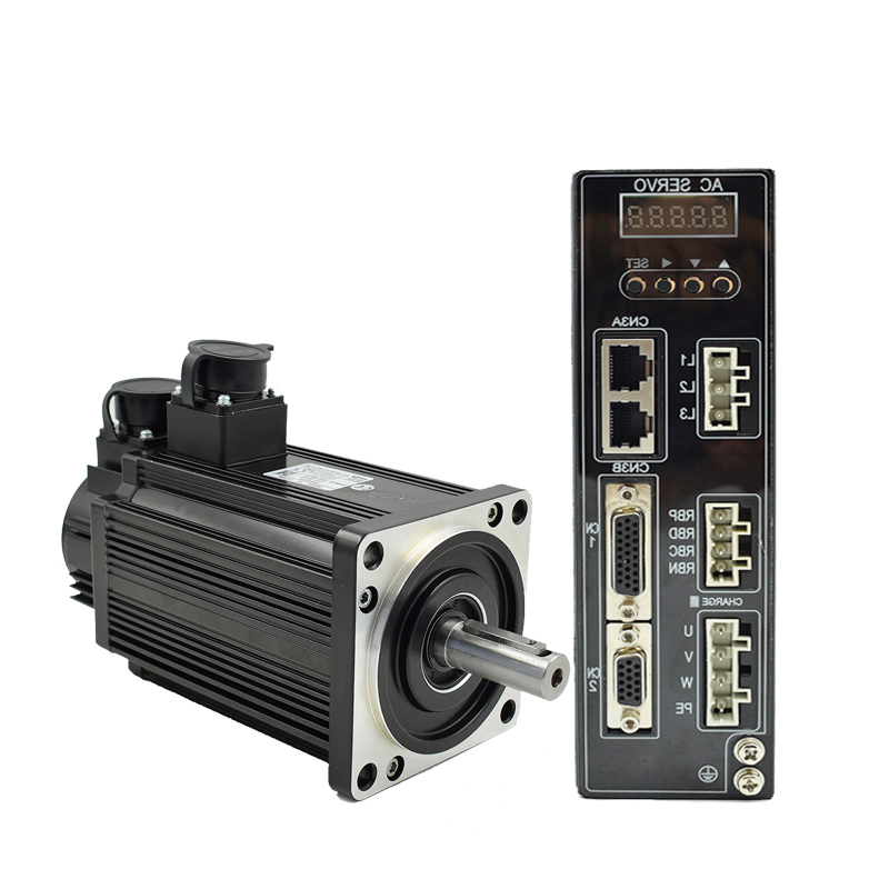 CNC 伺服电机130mm 220V 1kw 4Nm 2500Rpm 配套驱动器