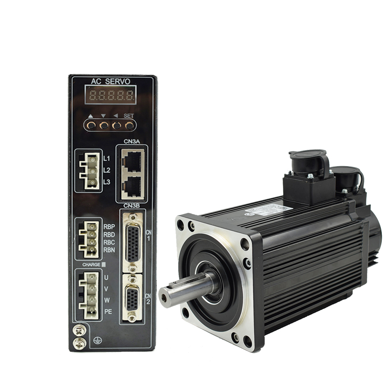 CNC 伺服电机130mm 220V 1kw 4Nm 2500Rpm 配套驱动器