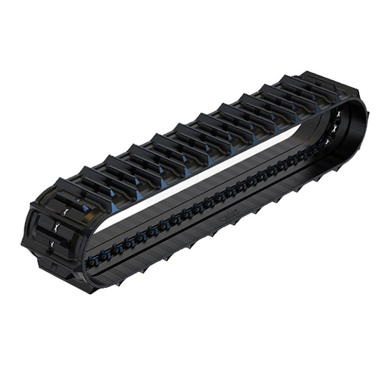 Rubber track for small harvester