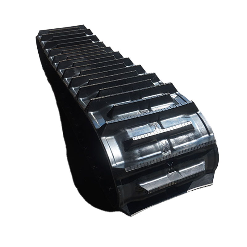 Rubber track for small harvester