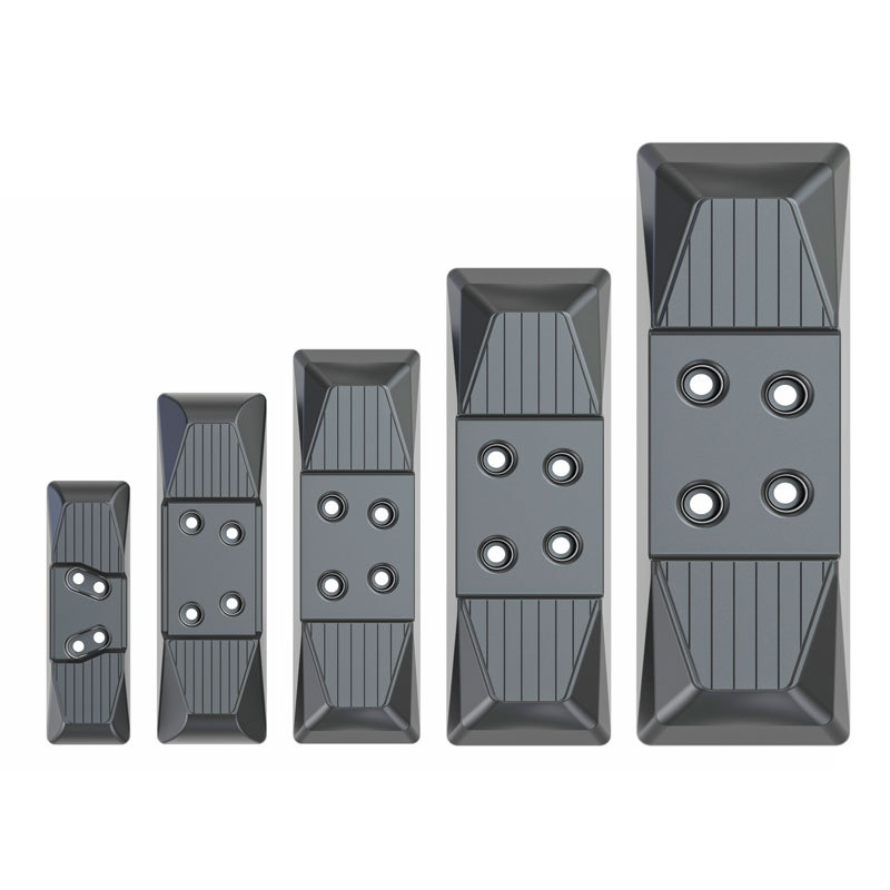 Rubber track plate wear and durable