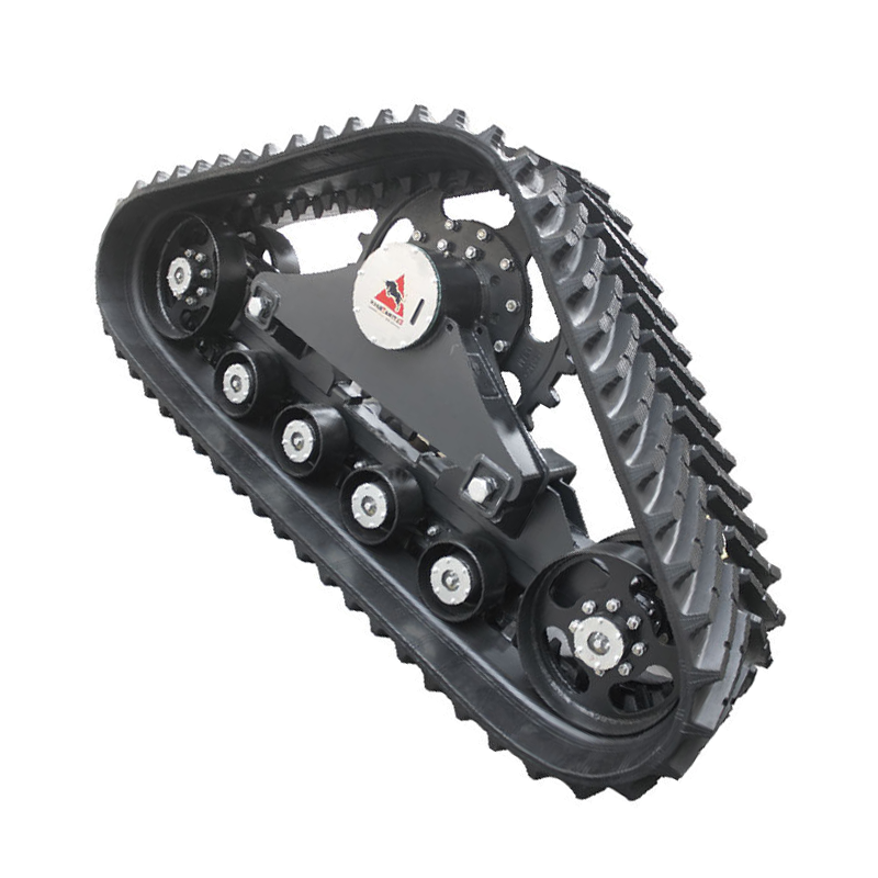 Interchangeable rubber half track