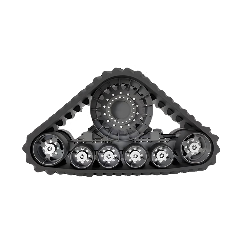 Interchangeable rubber half track
