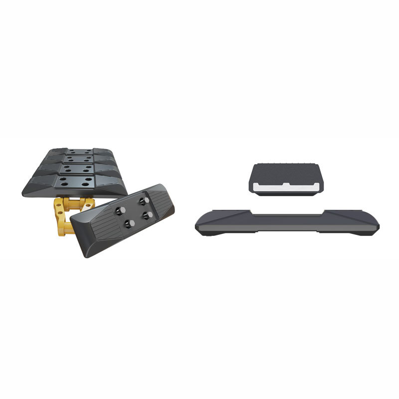 Rubber track plate wear and durable