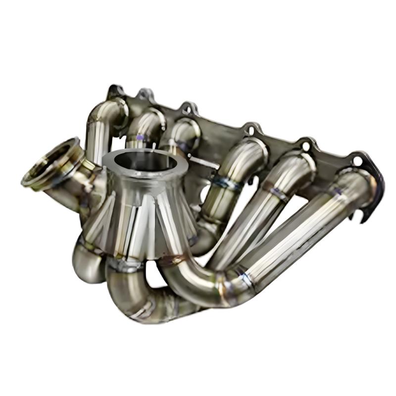CNC milled custom aluminum manifold with anodized