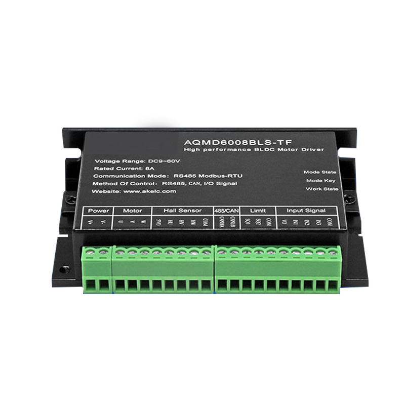 AQMD6008BLS-TF driver 12/24/36/48/60V480W FOC drive DC brushless motor driver current/speed/position PID control
