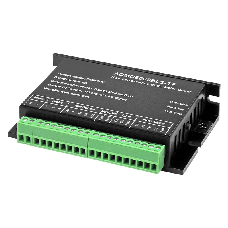 AQMD6008BLS-TF driver 12/24/36/48/60V480W FOC drive DC brushless motor driver current/speed/position PID control