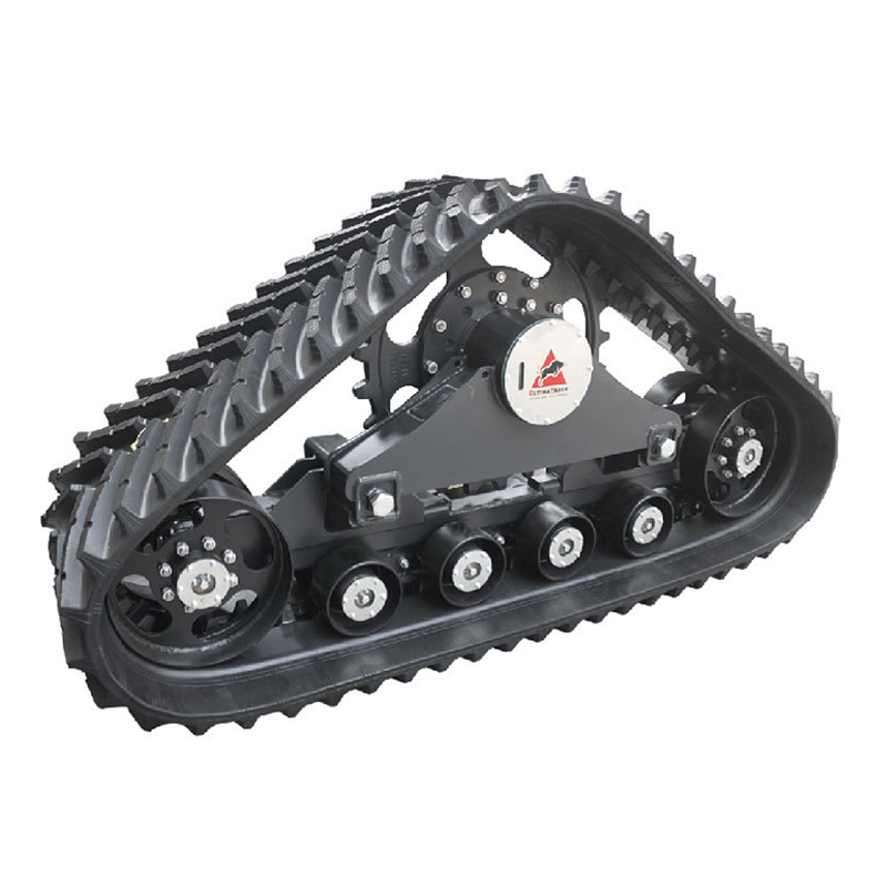 Interchangeable rubber half track