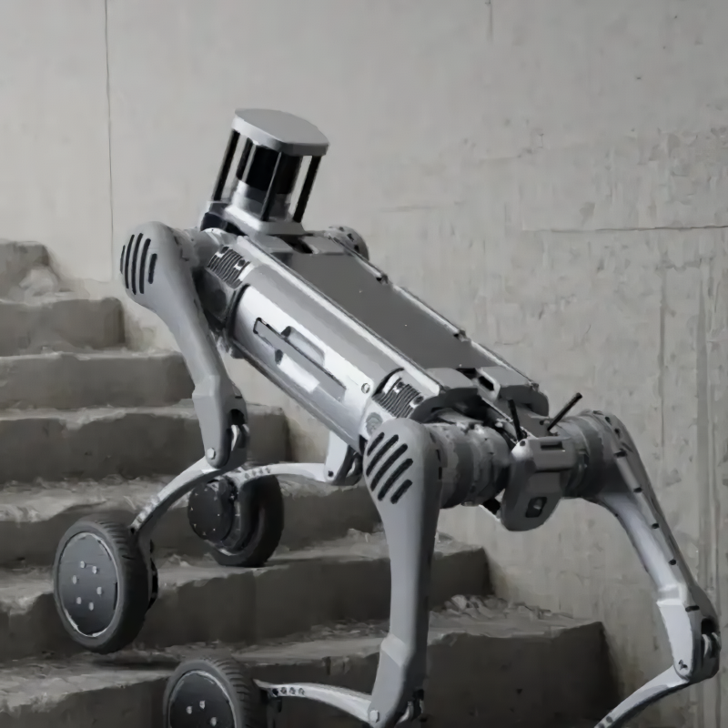 B2 with Wheels 3D Lidar Model Robot Dog