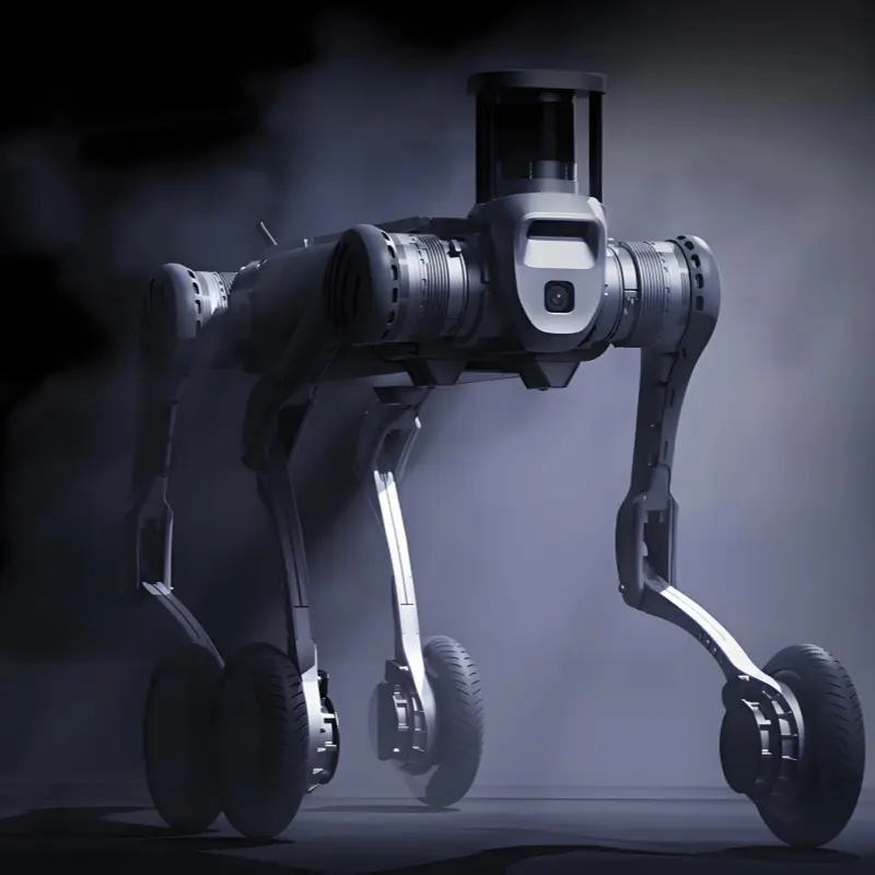 B2 with Wheels 3D Lidar Model Robot Dog