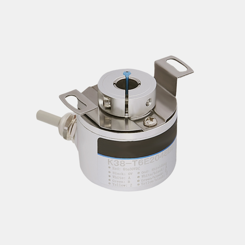 KJ38 single-turn hollow shaft Gray code absolute value NPN PNP encoder 5bit to 11 bit