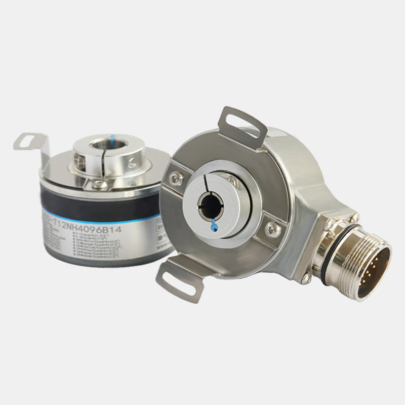 KJ50 single-turn Gray code absolute encoder 5-12-bit parallel hollow encoder hollow shaft design