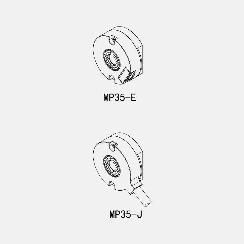 MP35 SSI RS485 output single-turn 12-bit 4096 resolution absolute rotary encoder