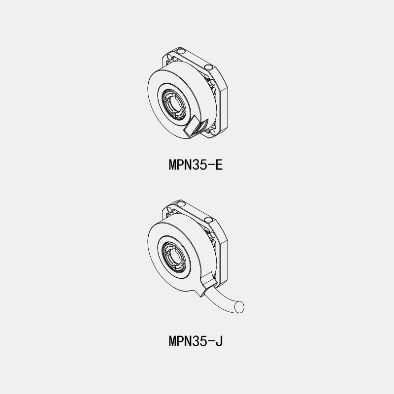 MPN35 absolute encoder, MPN35/SSI/Biss-C/RS485 single-turn hollow encoder