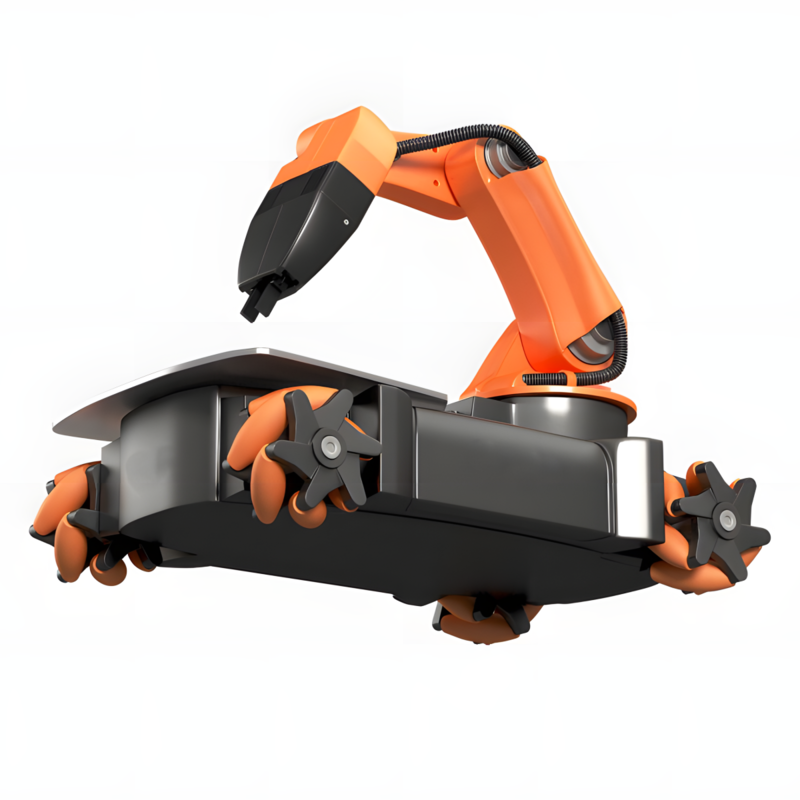 Warehouse Automation AGV with Integrated Robotic Picking Arm