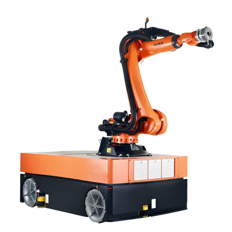 Warehouse Automation AGV with Integrated Robotic Picking Arm