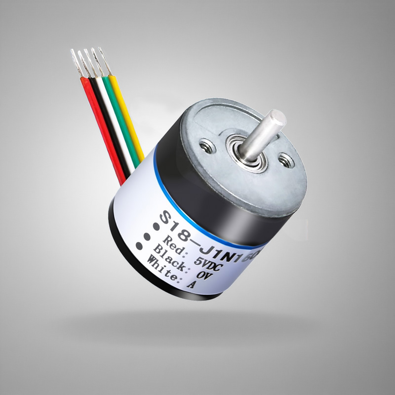 S18 incremental photoelectric encoder solid shaft micro-high resolution industrial automation equipment dedicated
