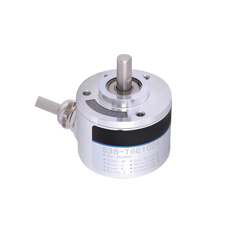 S38 incremental photoelectric encoder 38mm small solid shaft 6000rpm high speed control motor automation dedicated