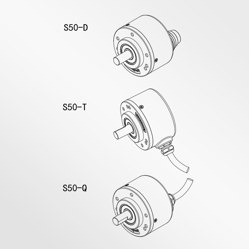 S50 incremental photoelectric encoder 50mm solid shaft 48000PPR ultra-high resolution automation equipment choice