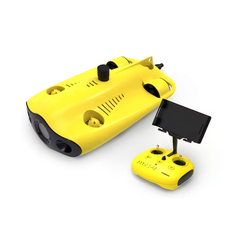 4K Underwater Exploration Drone with LED Headlights, Tethered Line, and Remote Control System