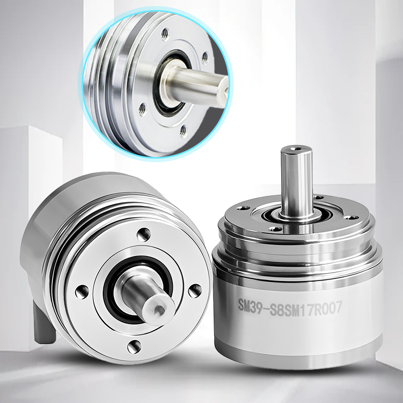 SM39 absolute encoder, RS485 Ip65 encoder, single-turn and multi-turn solid shaft, 8/10mm optical encoder