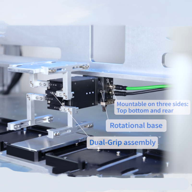 Drive and control integrated dual gripper robot electric rotary gripper ERGG series 180° rotation gripper can be control