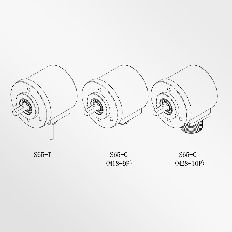 S65 incremental encoder 65mm solid shaft high resolution industrial assembly line precision control