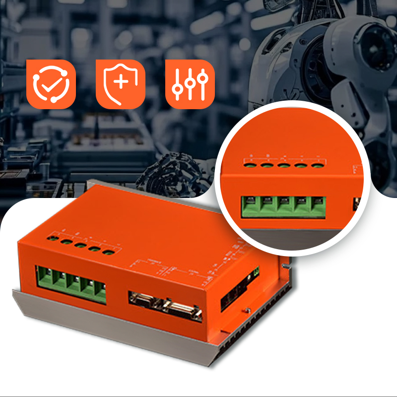The DE series DC driver has a voltage of 18-135V and a current of 3-200A, with CAN and Ethernet communication functions