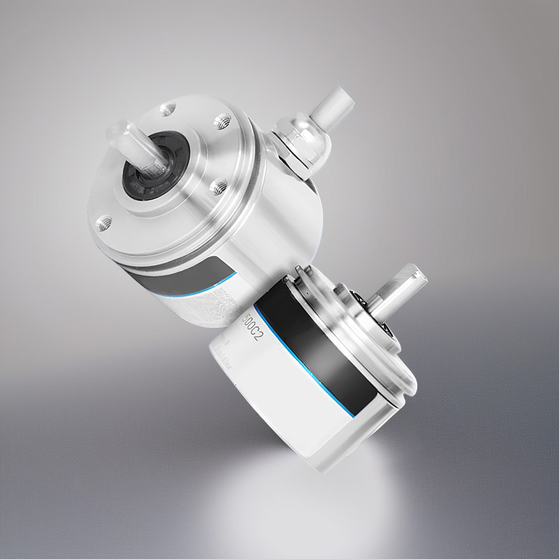 PGS38 incremental photoelectric encoder 38mm all stainless steel solid shaft 32768PPR ultra-high resolution