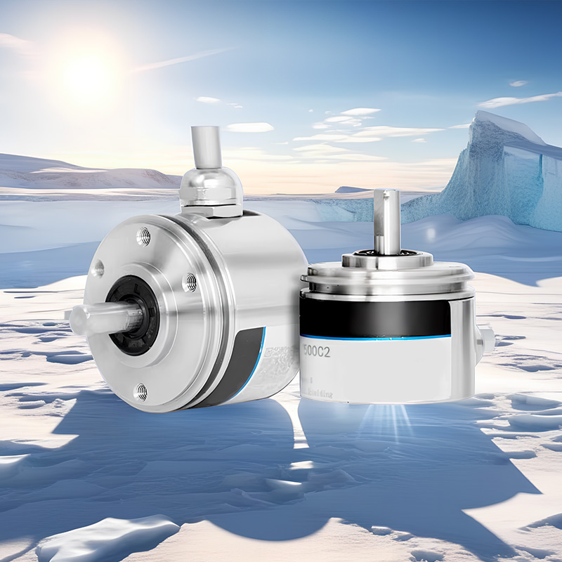 PGS38 incremental photoelectric encoder 38mm all stainless steel solid shaft 32768PPR ultra-high resolution