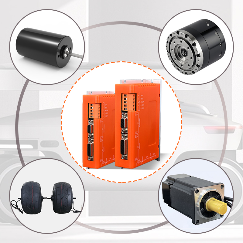 The BC series DC servo drivers are used with servo motors for voltages ranging from18 to 90V and currents from 2 to 250A
