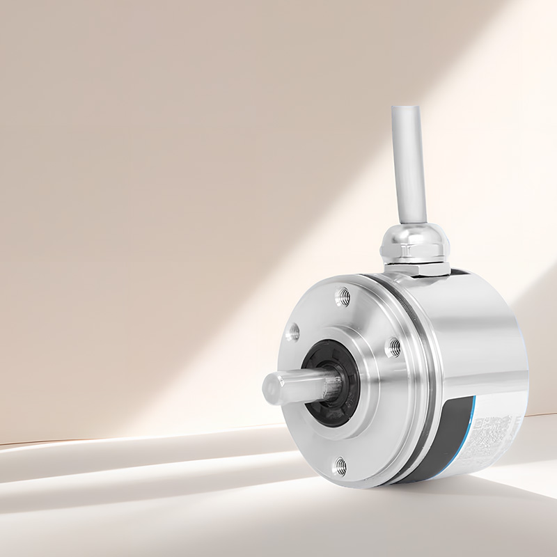 PGS38 incremental photoelectric encoder 38mm all stainless steel solid shaft 32768PPR ultra-high resolution