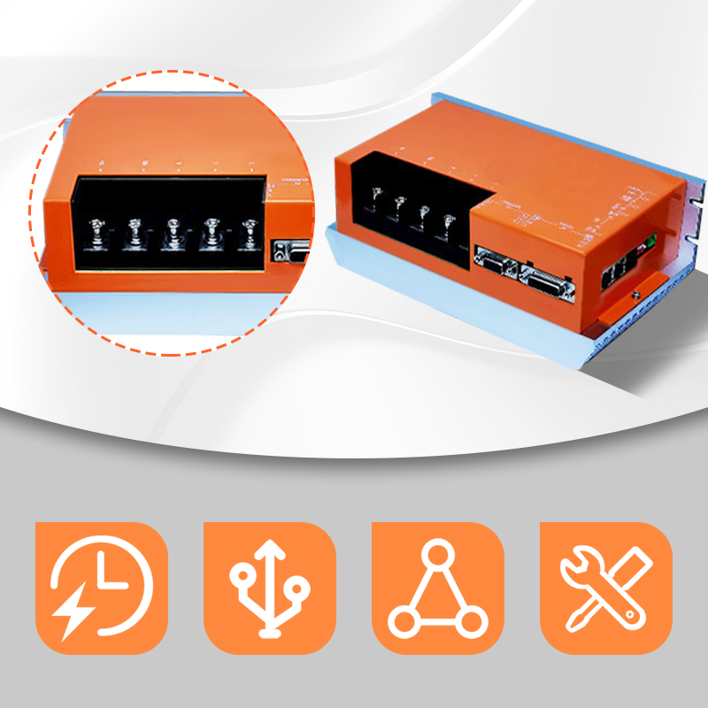 The BC series DC servo drivers are used with servo motors for voltages ranging from18 to 90V and currents from 2 to 250A