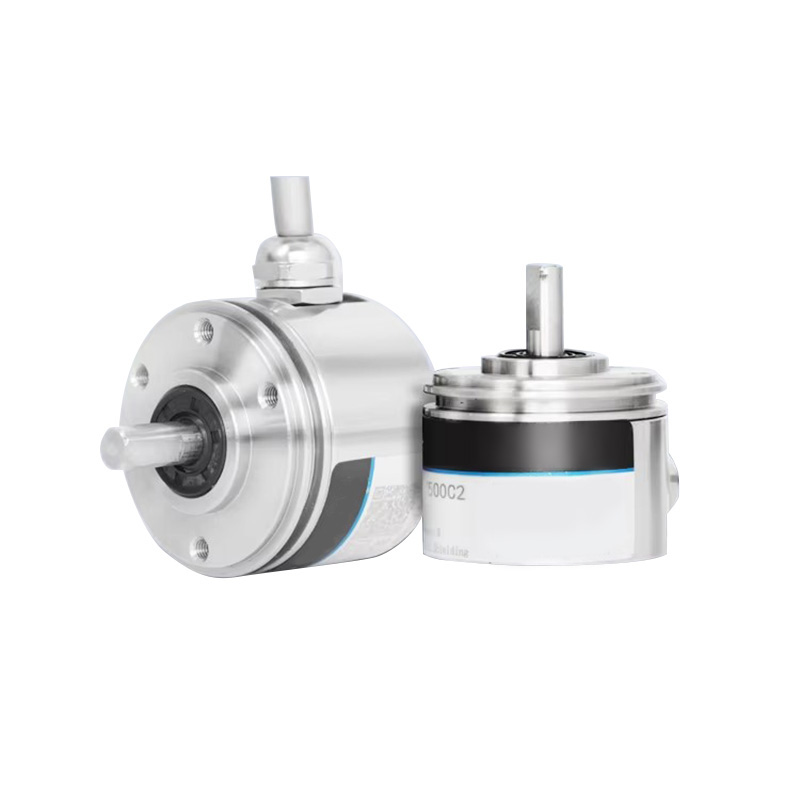 PGS38 incremental photoelectric encoder 38mm all stainless steel solid shaft 32768PPR ultra-high resolution
