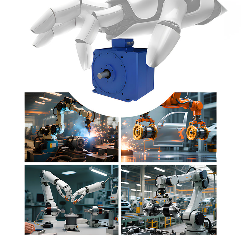 Axial flux motor DTYP series dual motor series high torque output
