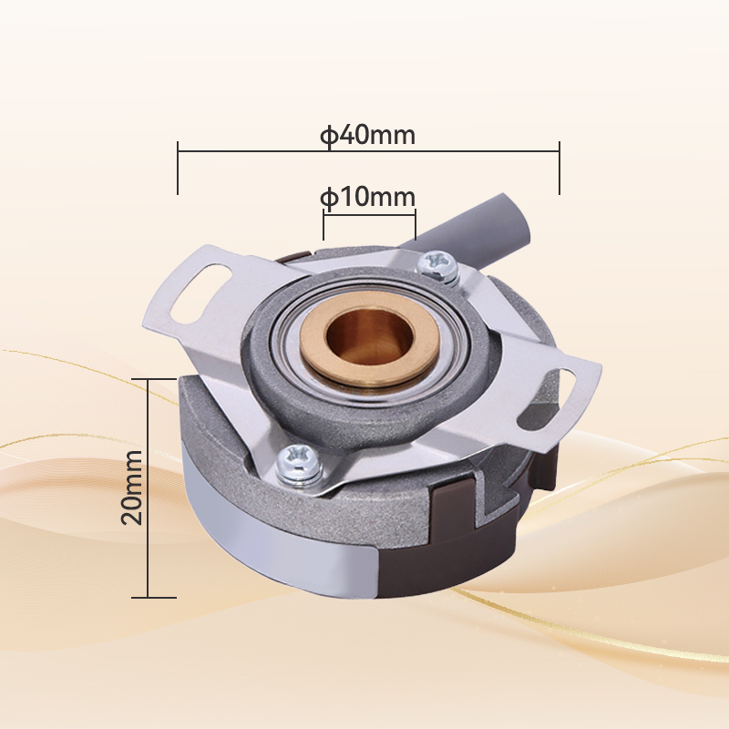 KN40 incremental photoelectric encoder 40mm ultra-thin hollow shaft 40000PPR high resolution servo motor dedicated