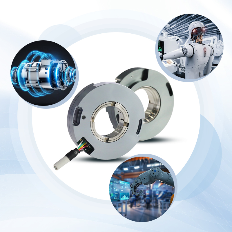PC58 incremental encoder 58mm through-axis single bearing ultra-thin design servo motor/robot dedicated