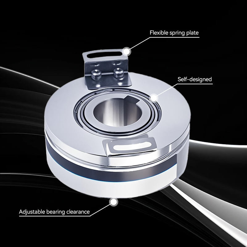 KC76 incremental encoder 76.5mm through shaft (with keyway) 65536PPR ultra-high resolution servo motor dedicated