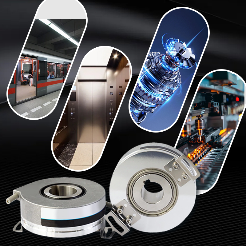 KC76 incremental encoder 76.5mm through shaft (with keyway) 65536PPR ultra-high resolution servo motor dedicated
