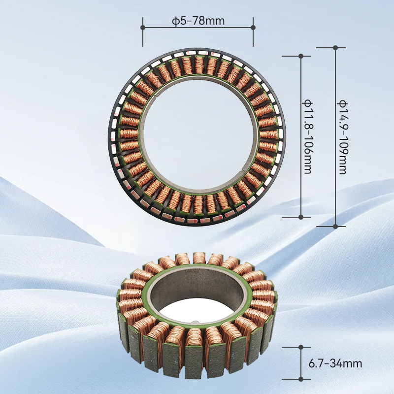 The WK series high-torque large hollow outer rotor frameless brushless DC motor is used for robot joint drive