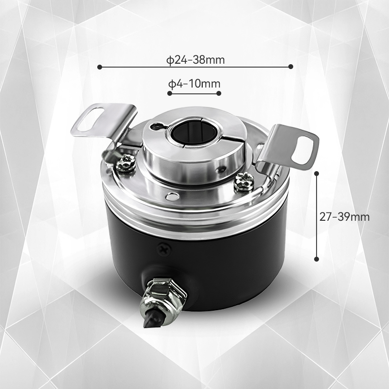 Small incremental encoder with an outer diameter of 24mm-38mm, shaft type through-hole encoding