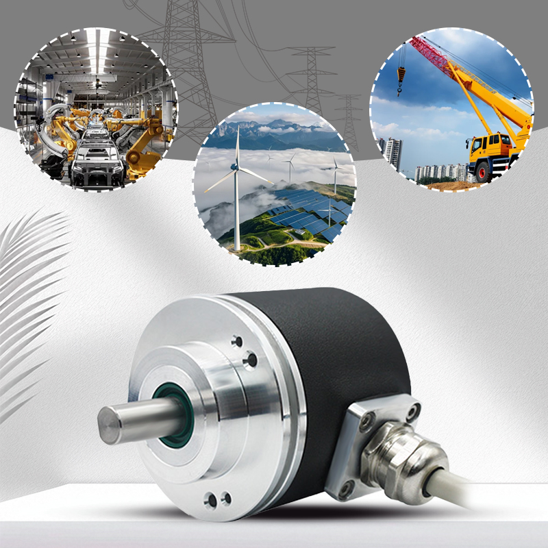 Hollow shaft incremental encoder with an outer diameter of 50mm/58mm and polymer grating