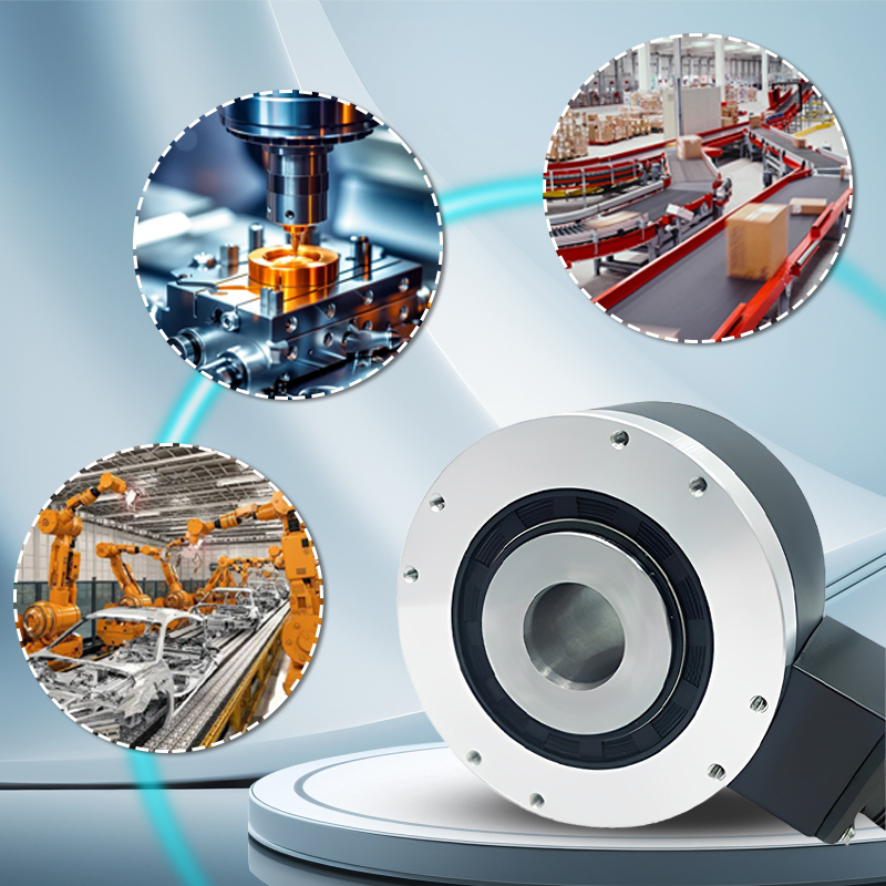 The pulse count of the ultra-large and robust large-aperture incremental encoder can reach up to 10,000 P/R at most
