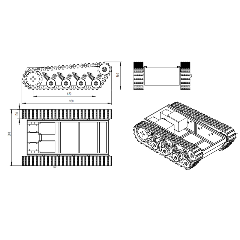 ZZYJ-100 Robot Chassis