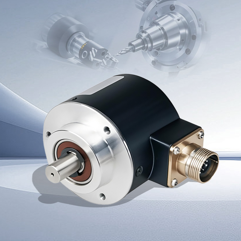 GT series incremental encoder with pulse signal output; high reliability, shockproof, and vibration-resistant.