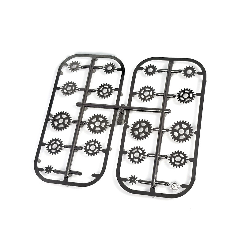 ABS/PC plastic electroplating with bright color, fine texture; ideal for electronics, digital, and home appliance parts.