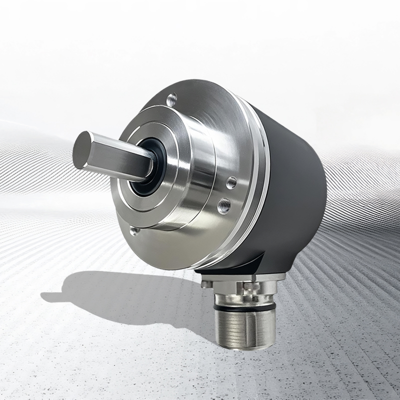 Analog signal single-turn absolute value 58mm outer diameter blind hole type top screw encoder
