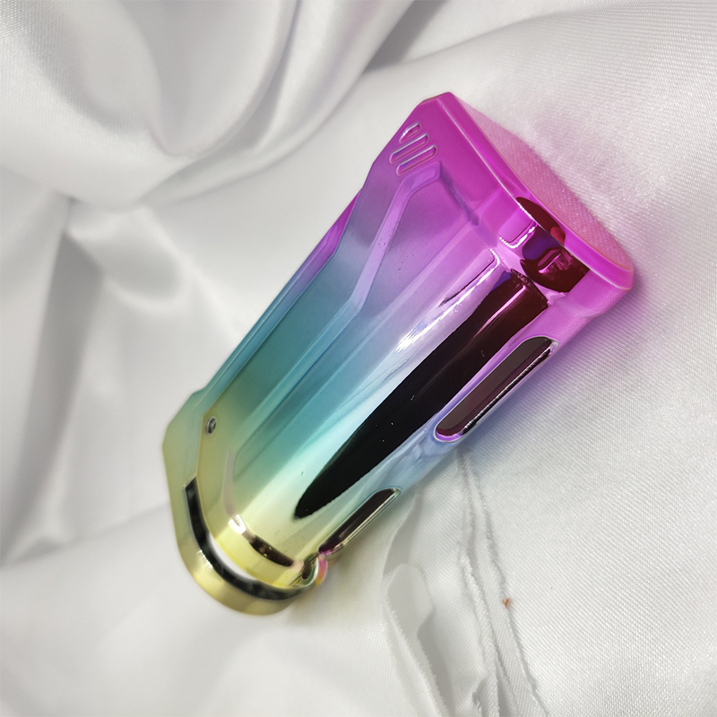Vacuum electroplating surface treatment for color gradient ABS plastic electroplating processing and coating