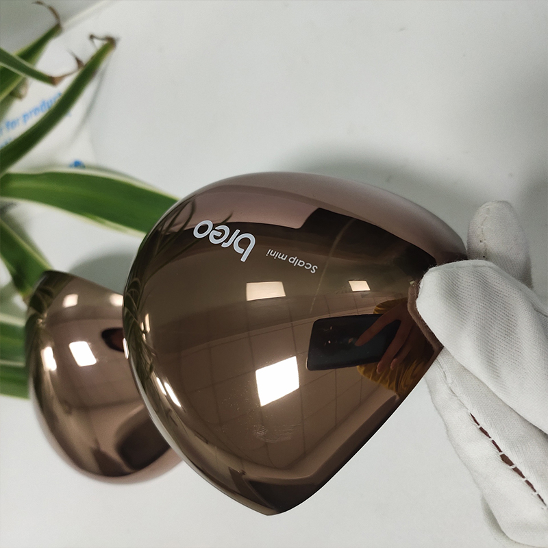 Vacuum electroplating surface treatment for color gradient ABS plastic electroplating processing and coating