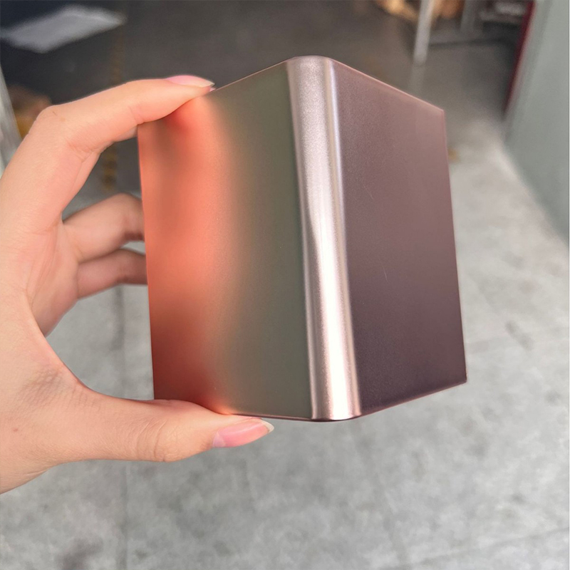 Vacuum electroplating surface treatment for color gradient ABS plastic electroplating processing and coating